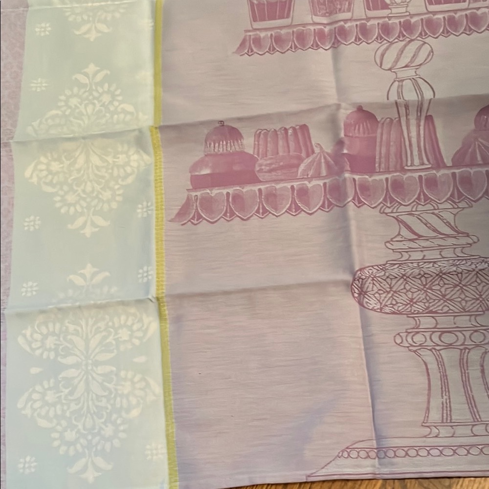 Elegant Pastel napkin or table topper with Design